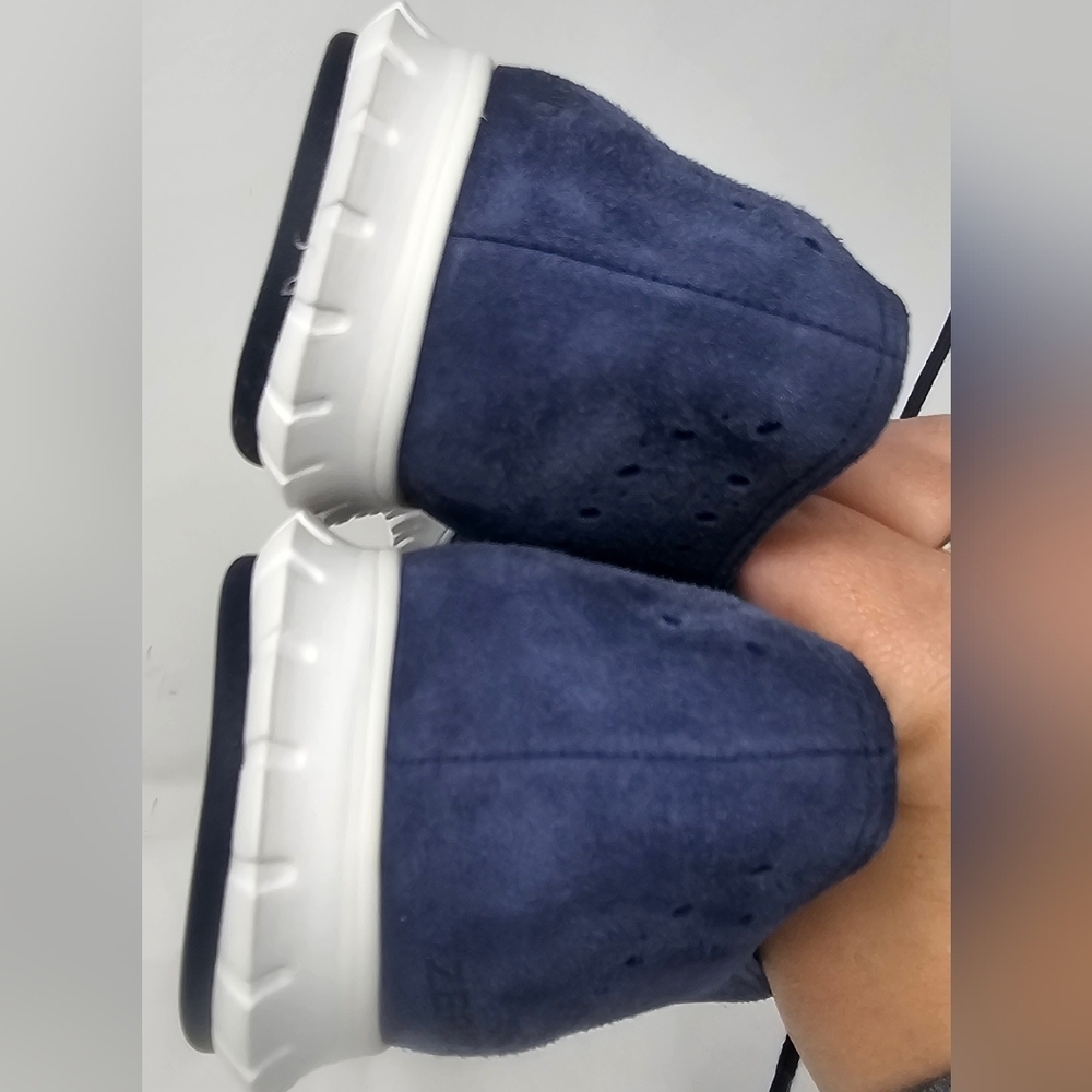 Cole Haan Zerogrand Wingtip Women's Blue Suede Leather Shoes Size 7B Excellent - Picture 8 of 16